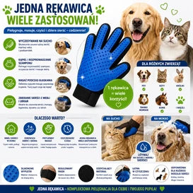 Silikonowa Rękawica Do Wyczesywania Sierści