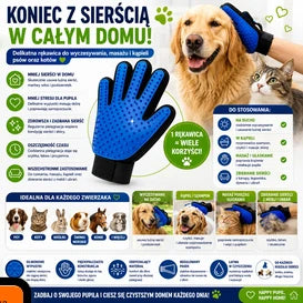 Silikonowa Rękawica Do Wyczesywania Sierści
