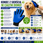 RĘKAWICA SZCZOTKA DO WYCZESYWANIA SIERŚCI GŁASKANIA KĄPIELI MASAŻU PSA KOTA